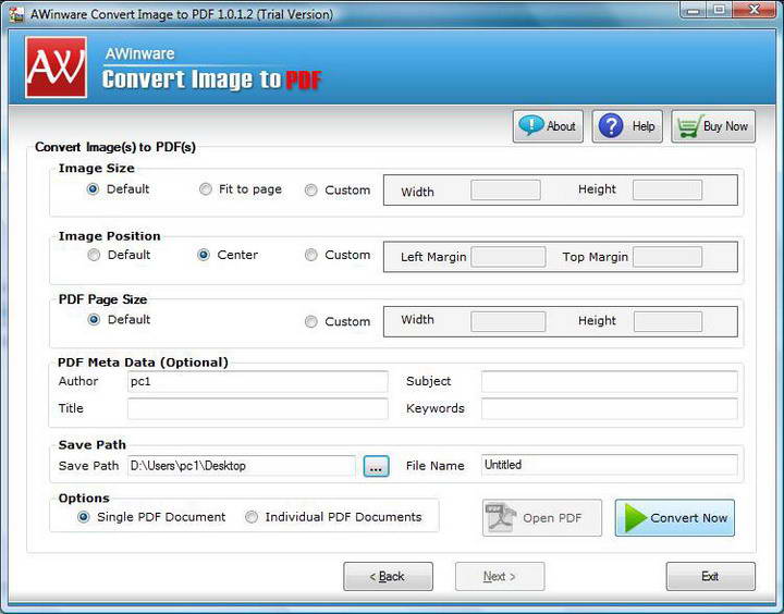 AWinware Convert Image to PDF