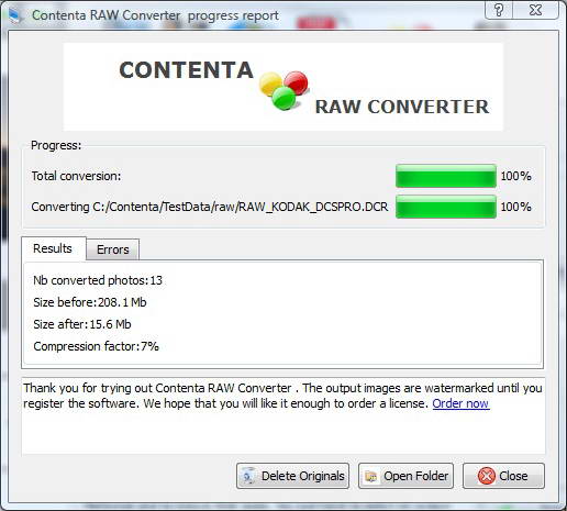 Contenta DNG Converter