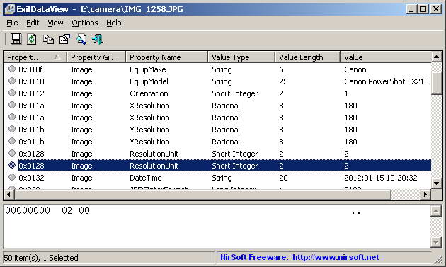 ExifDataView