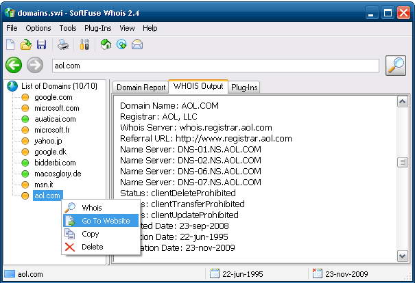 SoftFuse Whois