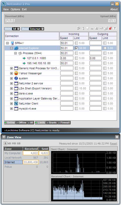 NetLimiter Monitor