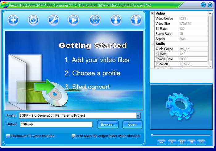 Bestel 3GP Video Converter