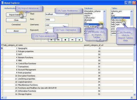 Mysql Explorer