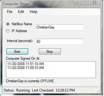 Computer Pinger