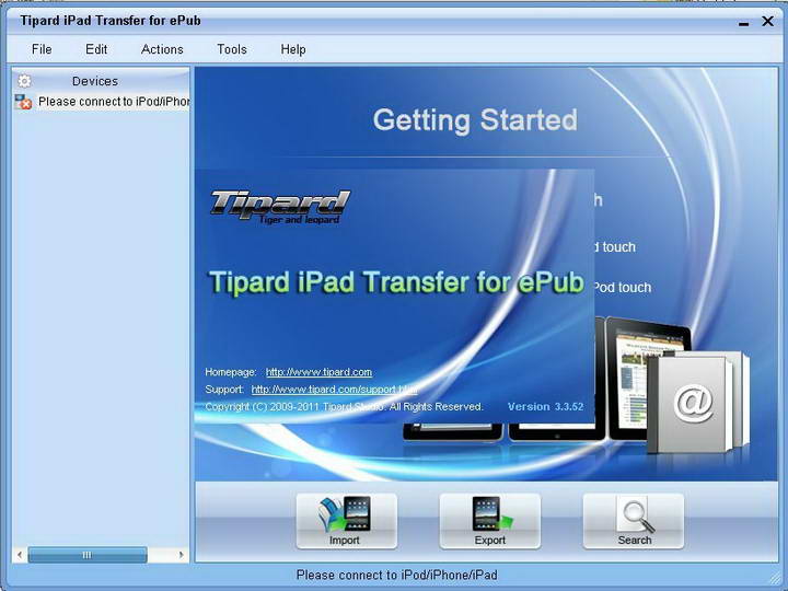 Tipard iPad Transfer for ePub