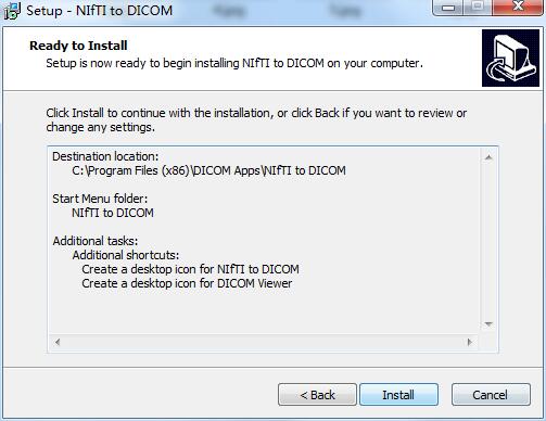 NIfTI to DICOM