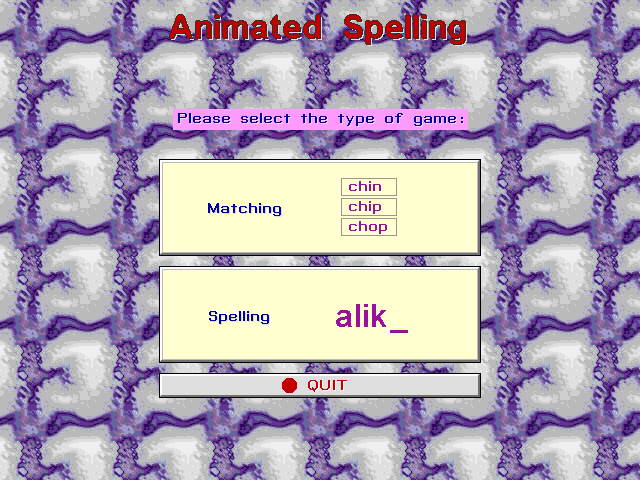 Animated Spelling