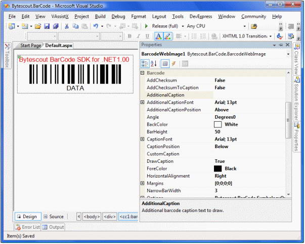 Bytescout BarCode SDK