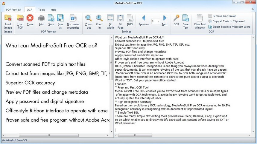 MediaProSoft Free OCR