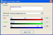 MSN Font Color Editor