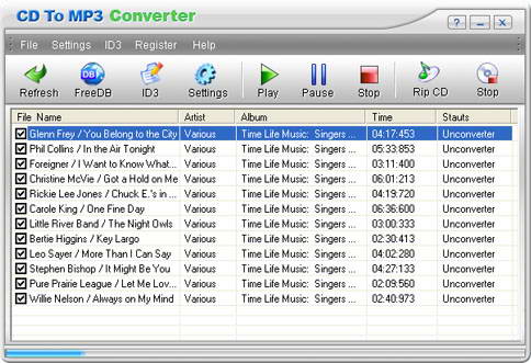 Crystal CD To MP3 Converter