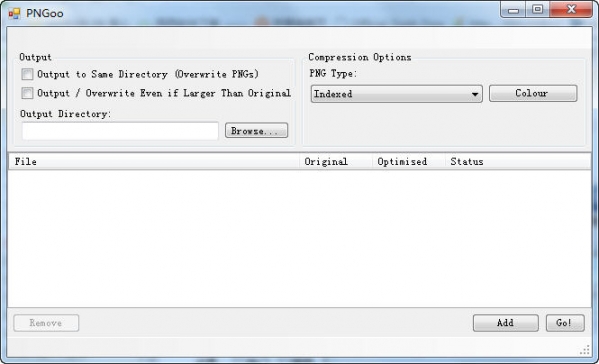 PNG图片压缩工具PNGoo