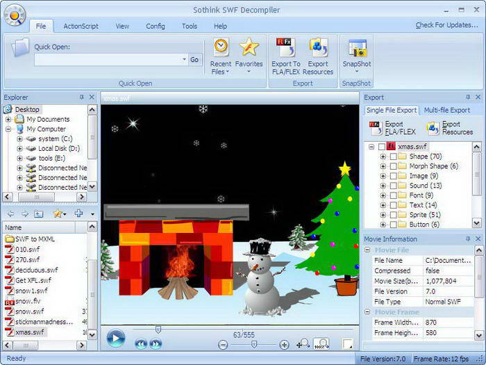 Sothink SWF Decompiler MX