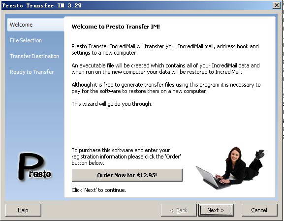 Presto Transfer IncrediMail