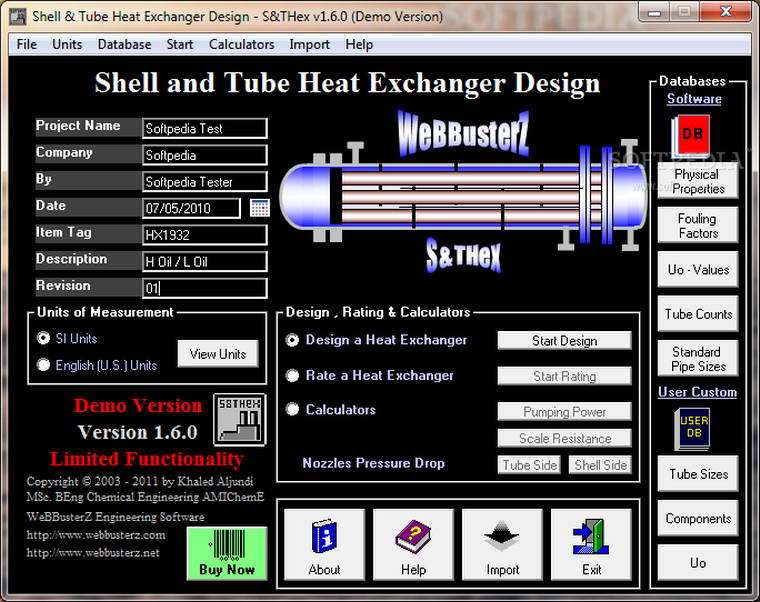 Shell and Tube Heat Exchanger Design