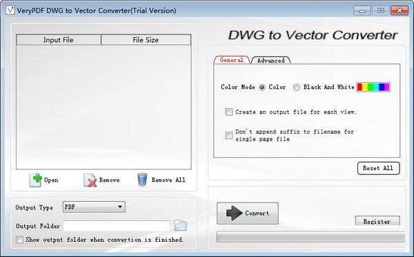 VeryPDF DWG to Vector Converter