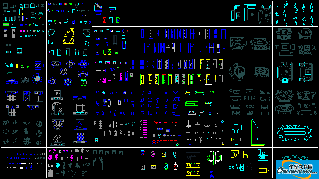 cad室内设计常用图库