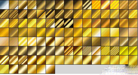 110款精致ps金色渐变