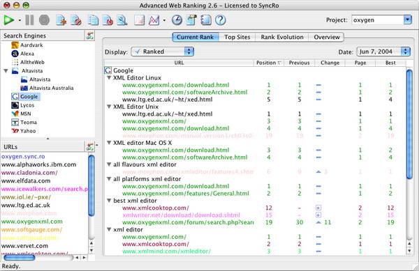 Advanced Web Ranking