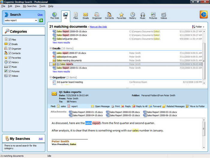 Copernic Desktop Search Professional