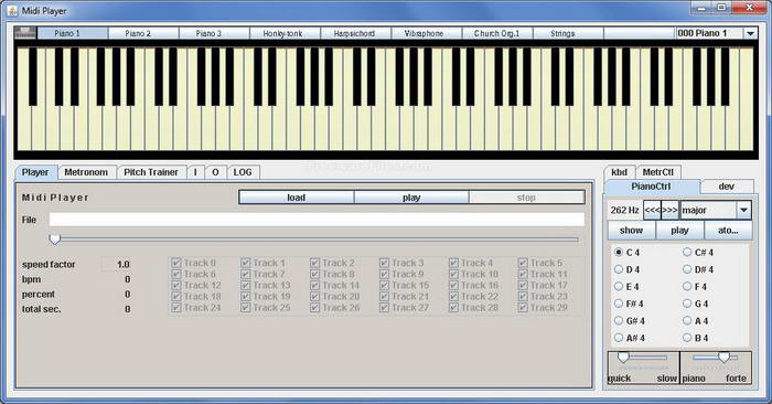 Midi Player Tool