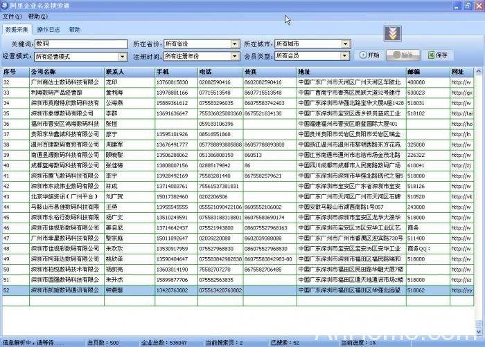 阿里企业名录搜索通