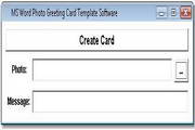 MS Word Photo Greeting Card Template Software