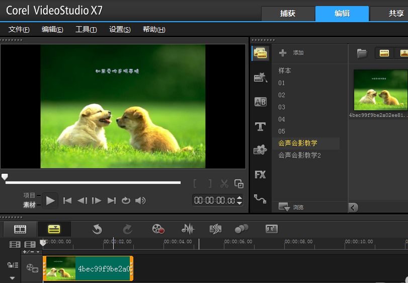 会声会影X7(Corel VideoStudio)