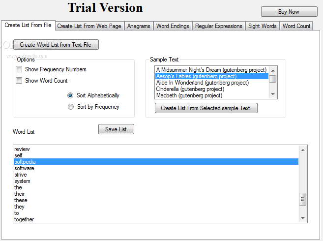 Word List Creator