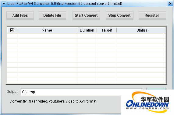 Easy FLV to AVI Converter