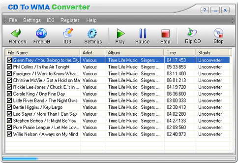 Crystal CD To WMA Converter