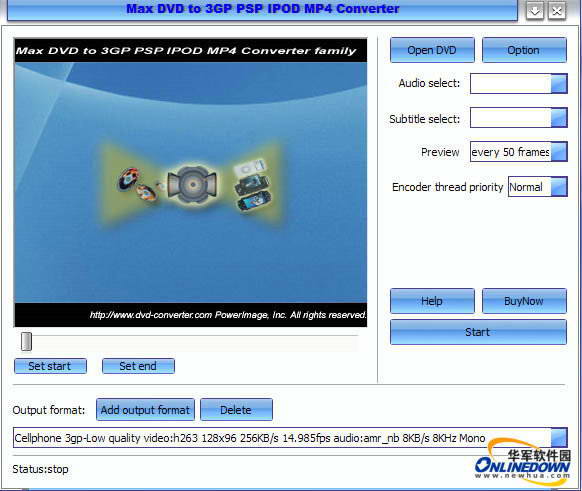 Max DVD to 3GP PSP IPOD MP4 Converter