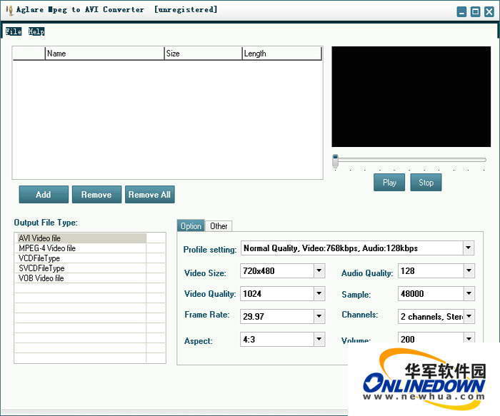 Aglare MPEG to AVI Converter