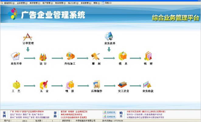 中异广告招牌制作管理软件