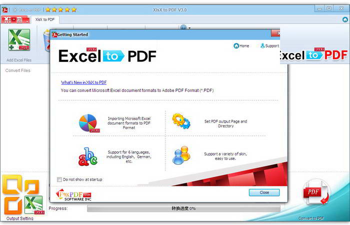 XlsX to PDF