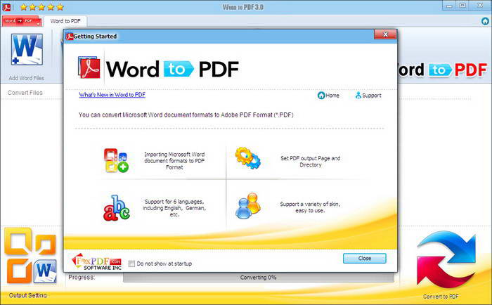 Word 2010 to PDF