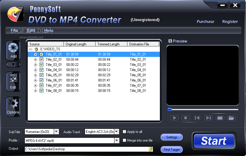 PeonySoft MP4 Converter