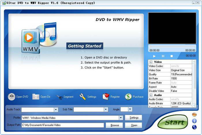 5Star DVD to WMV Ripper