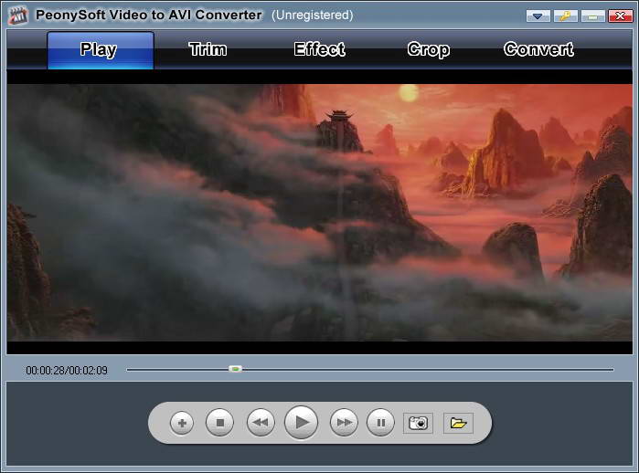 PeonySoft Video to AVI Converter