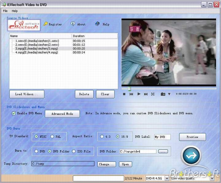 iEffectsoft Video to DVD