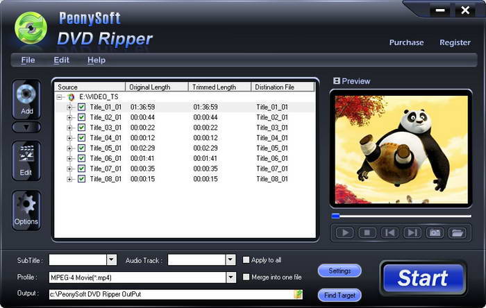 PeonySoft DVD Ripper