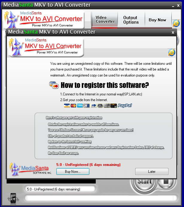 MediaSanta MKV to AVI Converter