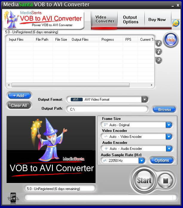 MediaSanta VOB to AVI Converter