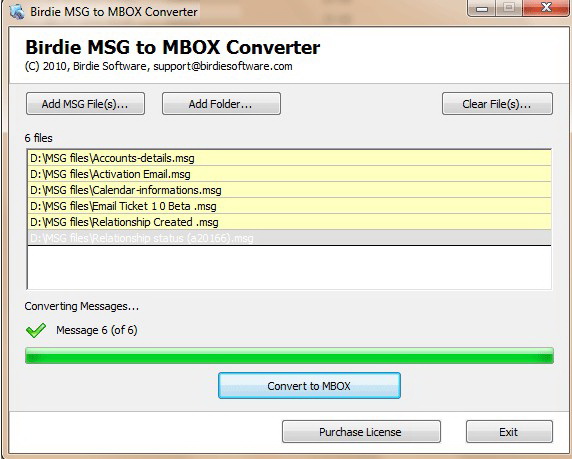 Convert MSG to MBOX