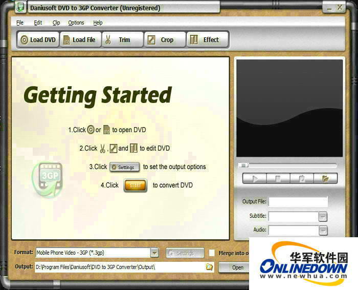 Daniusoft DVD to 3GP Converter