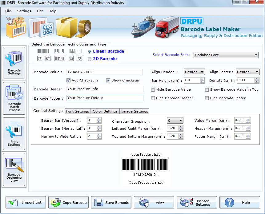 Barcode Maker for Packaging