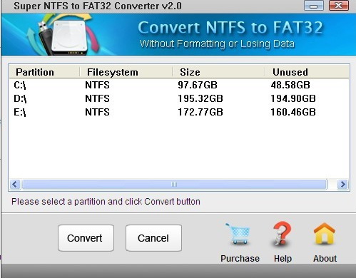 NTFS to FAT32 Converter