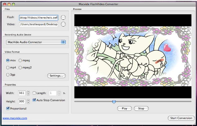 Macvide Video Flash Converter for MAC