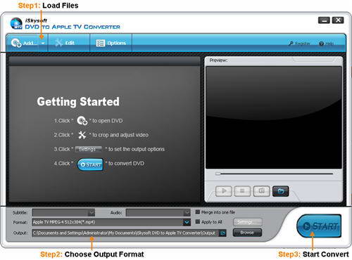 iSkysoft DVD to Apple TV Converter