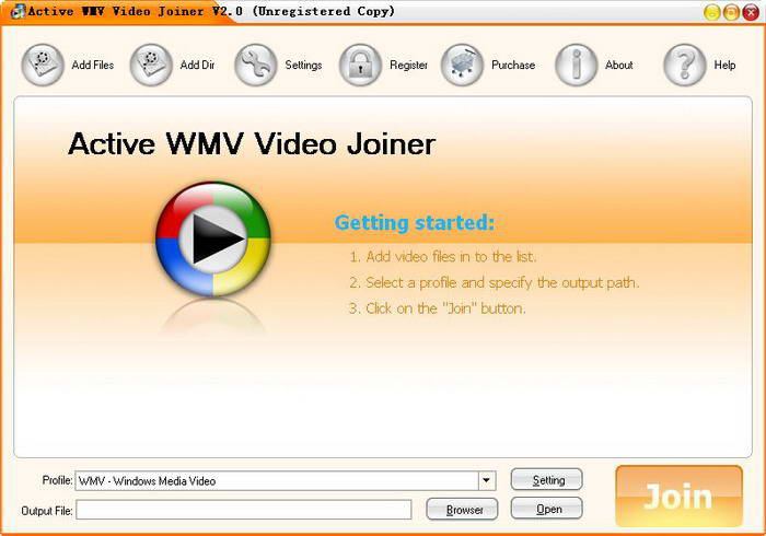 Active WMV Video Joiner